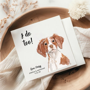 Dog Wedding Cocktail Napkins