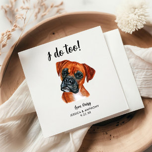 Dog Wedding Cocktail Napkins