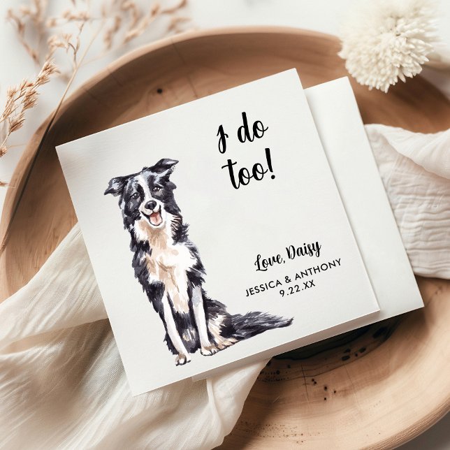 Dog Wedding Cocktail Napkins (Creator Uploaded)