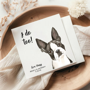 Dog Wedding Cocktail Napkins