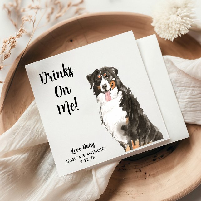 Dog Wedding Cocktail Napkins  (Creator Uploaded)