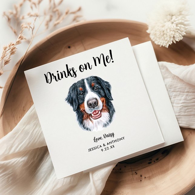 Dog Wedding Cocktail Napkins (Creator Uploaded)