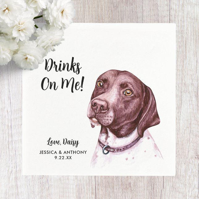 Dog Wedding Cocktail Napkins  (Creator Uploaded)