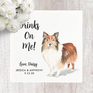 Dog Wedding Cocktail Napkins