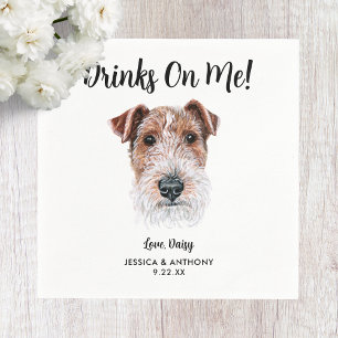 Dog Wedding Cocktail Napkins