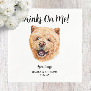 Dog Wedding Cocktail Napkins
