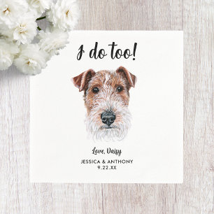 Dog Wedding Cocktail Napkins