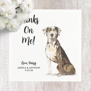 Dog Wedding Cocktail Napkins