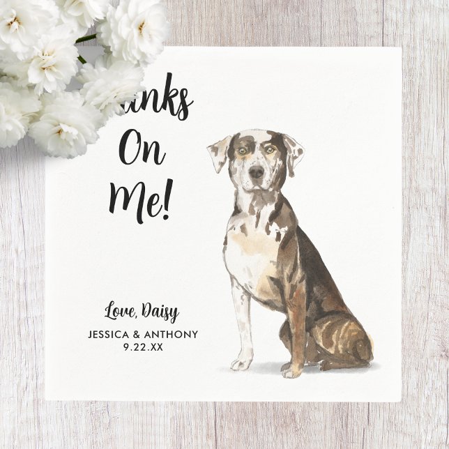 Dog Wedding Cocktail Napkins (Creator Uploaded)