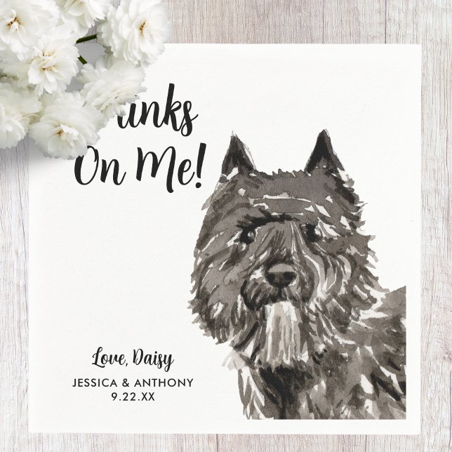 Dog Wedding Cocktail Napkins (Creator Uploaded)