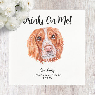 Dog Wedding Cocktail Napkins