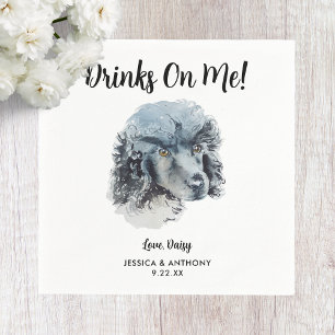 Dog Wedding Cocktail Napkins