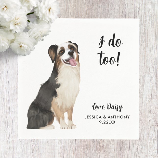 Dog Wedding Cocktail Napkins (Creator Uploaded)