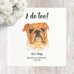 Dog Wedding Cocktail Napkins