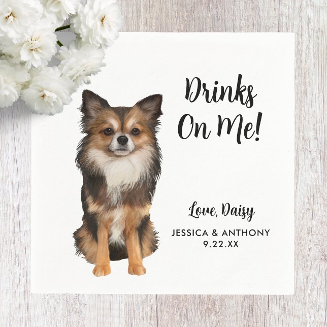 Dog Wedding Cocktail Napkins (Creator Uploaded)