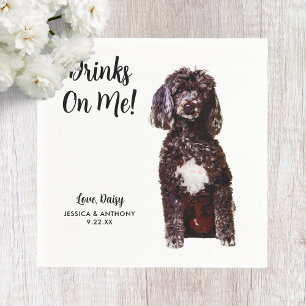 Dog Wedding Cocktail Napkins