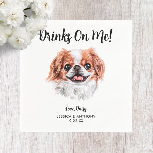 Dog Wedding Cocktail Napkins