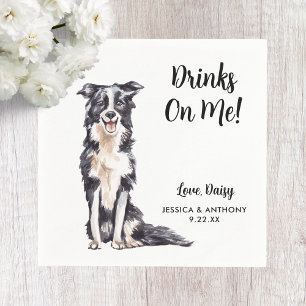 Dog Wedding Cocktail Napkins