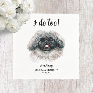 Dog Wedding Cocktail Napkins