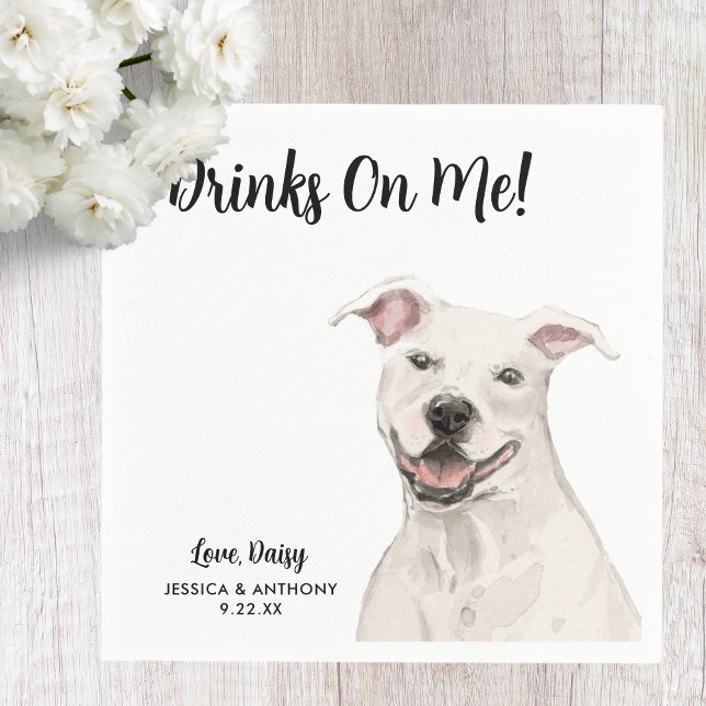 Dog Wedding Cocktail Napkins (Creator Uploaded)