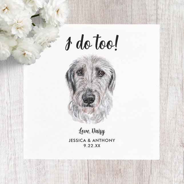 Dog Wedding Cocktail Napkins (Creator Uploaded)