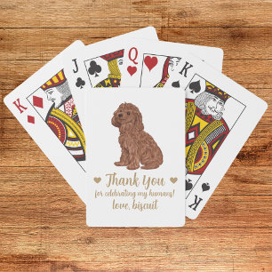 Dog Wedding Favor Playing Cards