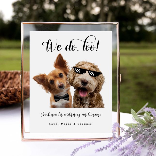 Dog Wedding Favour Biscuit Bar Pet Treat Wedding Pedestal Sign (Creator Uploaded)
