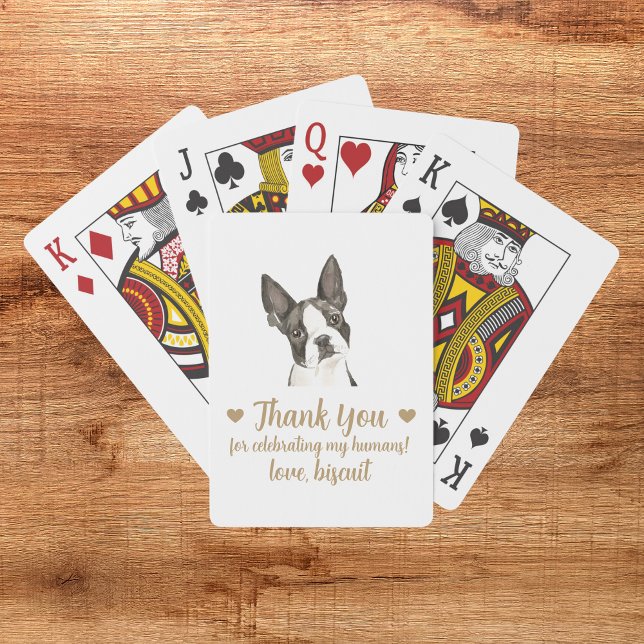 Dog Wedding Favour Playing Cards (Creator Uploaded)