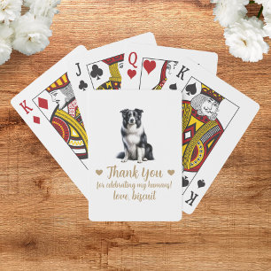 Dog Wedding Favour Playing Cards
