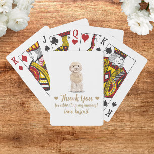Dog Wedding Favour Playing Cards