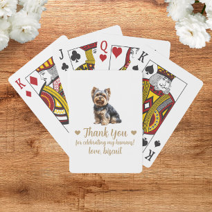 Dog Wedding Favour Playing Cards