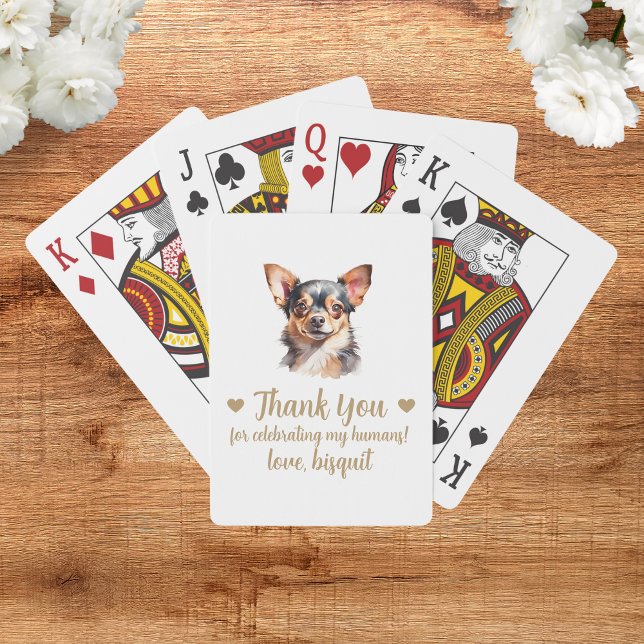 Dog Wedding Favour Playing Cards (Creator Uploaded)