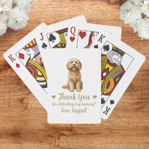 Dog Wedding Favour Playing Cards