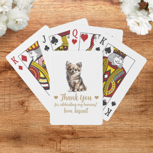 Dog Wedding Favour Playing Cards