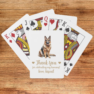 Dog Wedding Favour Playing Cards