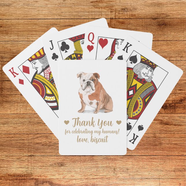 Dog Wedding Favour Playing Cards (Creator Uploaded)