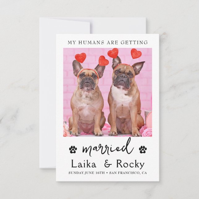 Dog Wedding Invitation (Front)