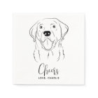 Dog Wedding Personalised Cheers Labrador Cocktail