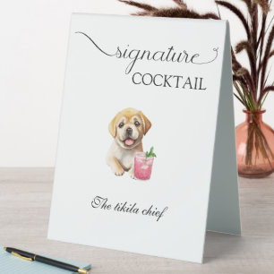Dog Wedding Signature Drinks Pet Bar