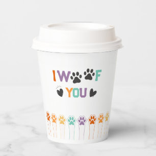 Dog Welcome party cute  Paws Paper Cups