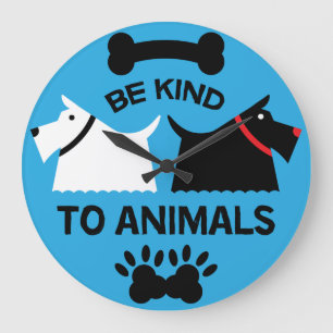 Dog Welfare Protection Rights   Dog Owners Bowl Th Large Clock
