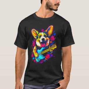 Dog Welsh Corgi Musician T-Shirt