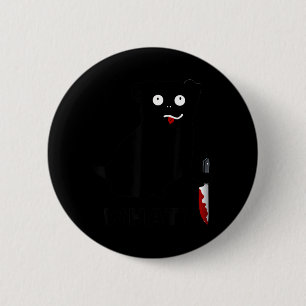 Dog What_ Funny Black Pug Tee Murderous Pug With 6 Cm Round Badge