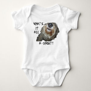 Dog "WHAT'S IT ALL A-SNOUT??" Infant Creeper