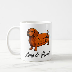 Dog Wiener Couch Long And Proud Coffee Mug