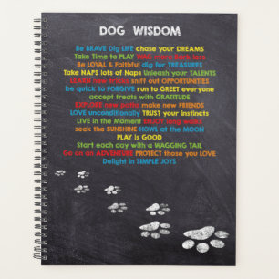 Dog Wisdom Inspiration Quotes - Dog Lover Planner