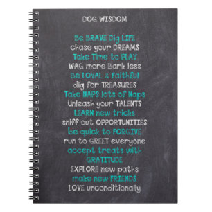 Dog Wisdom Inspirational Notebook