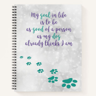 Dog Wisdom Inspirational Notebook