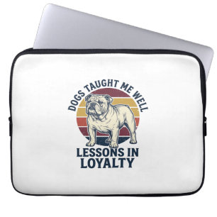 Dog Wisdom Shirt Vintage Bulldog Lesson Graphic_1 Laptop Sleeve