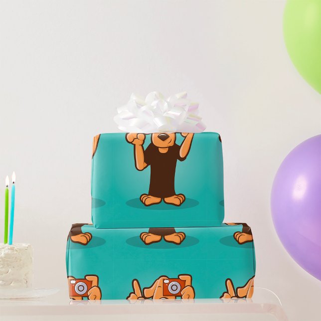 Dog With A Camera Wrapping Paper (Creator Uploaded)